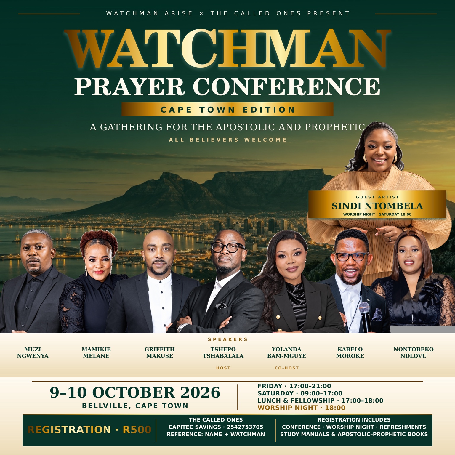 Watchman Prayer Conference Cape Town, 9 to 10 October 2026